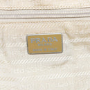 PRADA Rucksack Nylon Beige Auth 73873-18