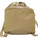 PRADA Backpack Nylon Beige Auth 73873-2