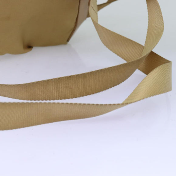 PRADA Rucksack Nylon Beige Auth 73873