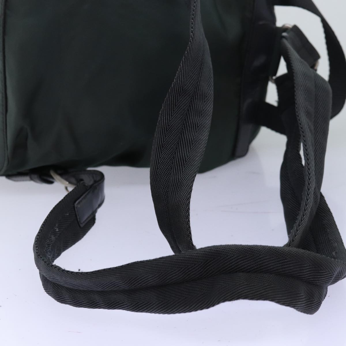 PRADA Backpack Nylon Green Auth 73875