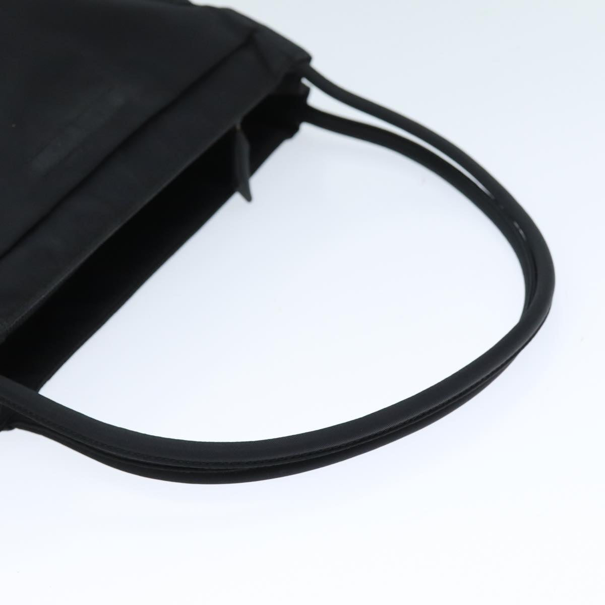 PRADA Hand Bag Nylon Black Auth 73878