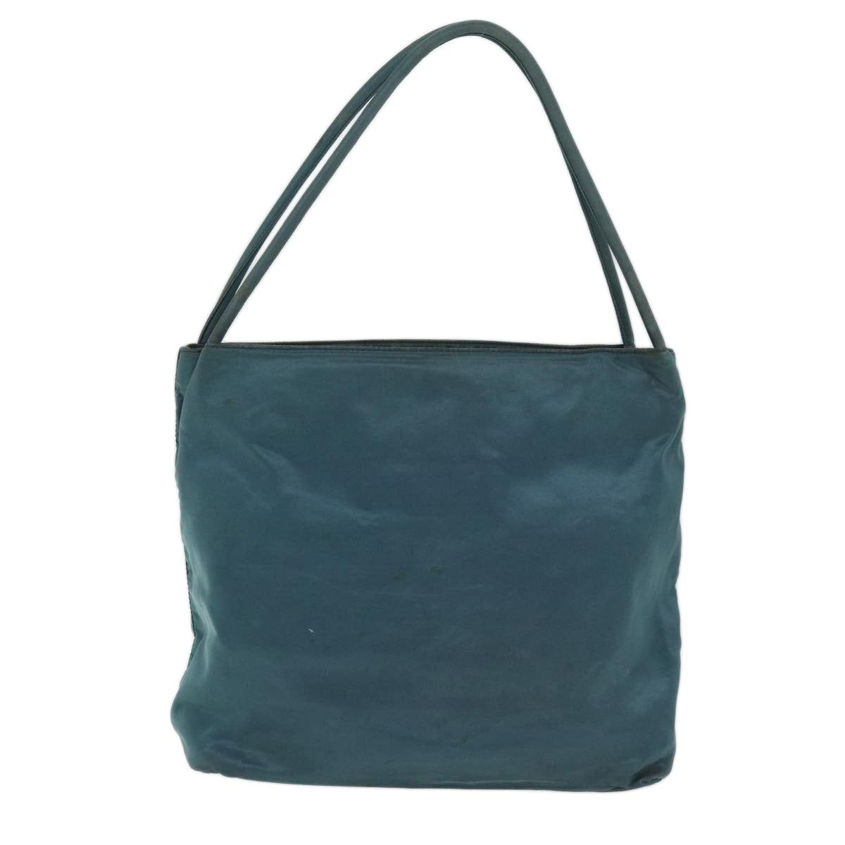 PRADA Tote Bag Nylon Turquoise Blue Auth 73880