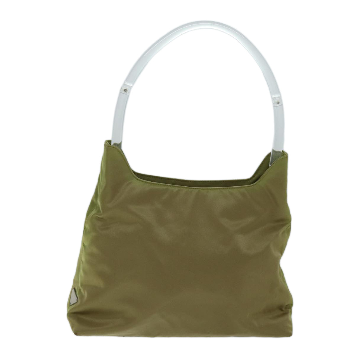PRADA Shoulder Bag Nylon Khaki Auth 73883