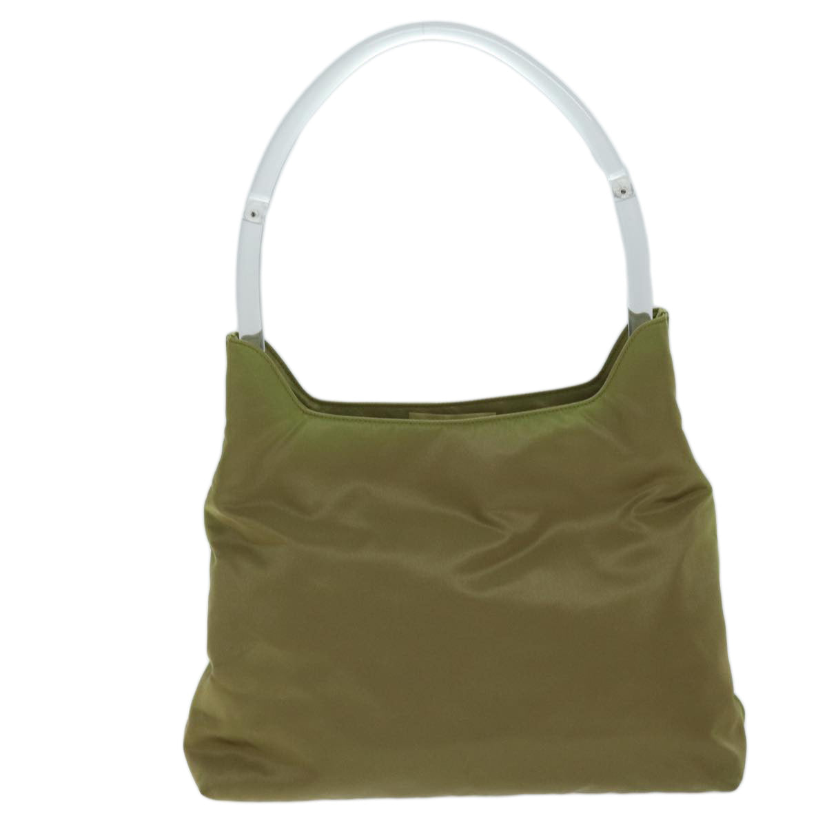 PRADA Shoulder Bag Nylon Khaki Auth 73883