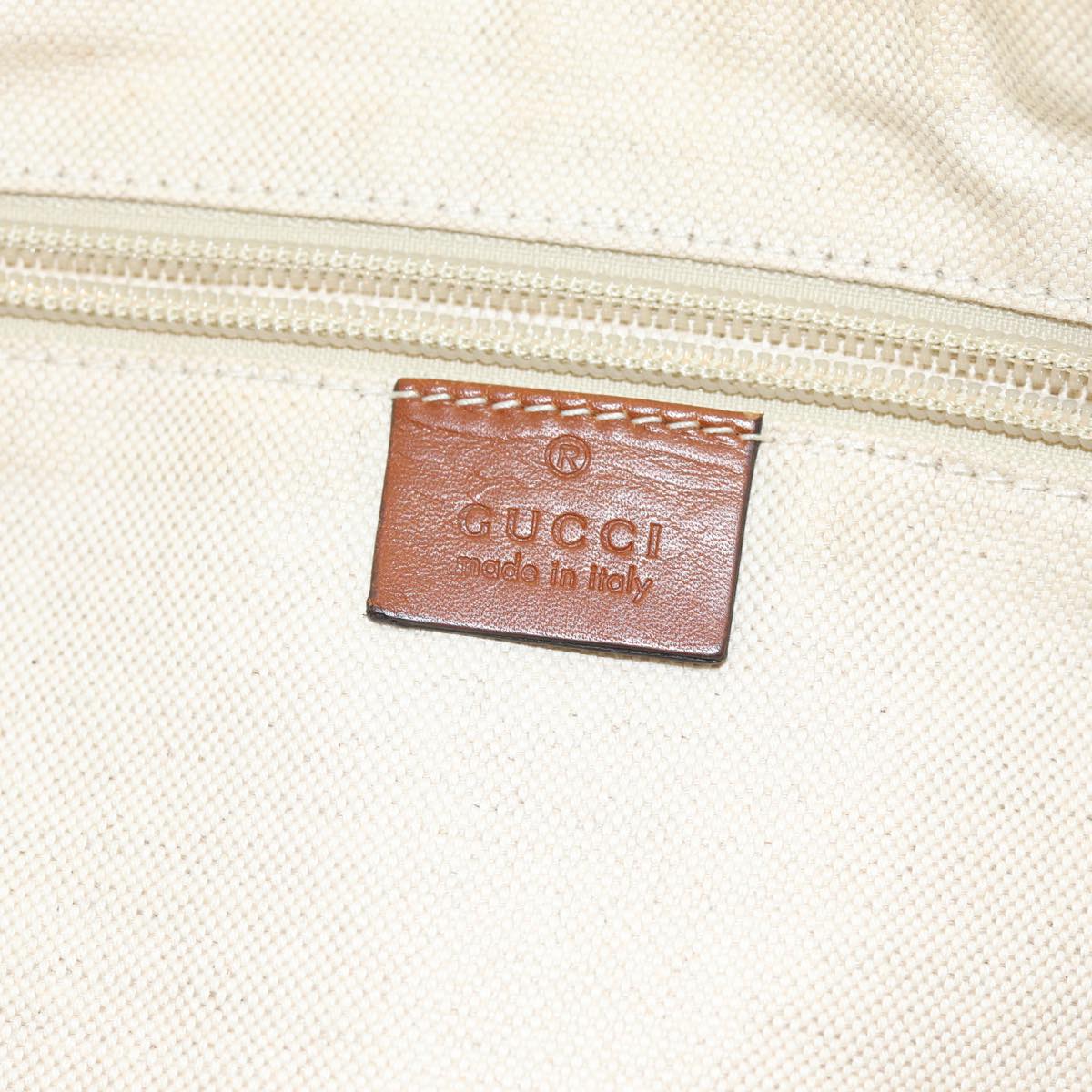 GUCCI GG Canvas Shoulder Bag Beige 181092 Auth 73892