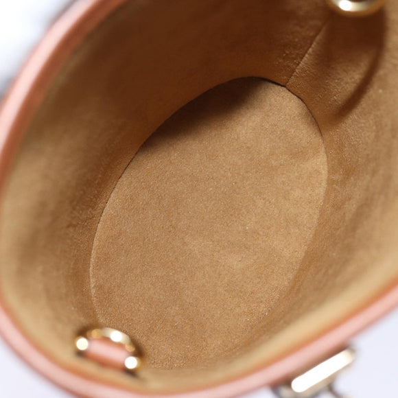 LOUIS VUITTON LV Garden Nano Bucket Shoulder Bag Beige M81724 LV Auth 73910SM