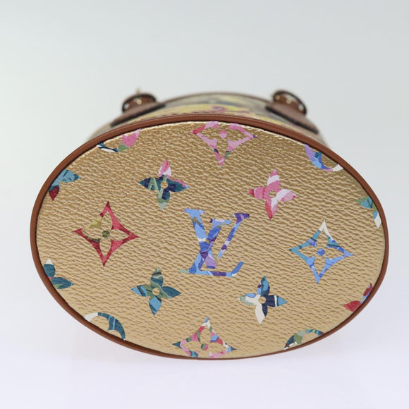 LOUIS VUITTON LV Garden Nano Bucket Shoulder Bag Beige M81724 LV Auth 73910SM