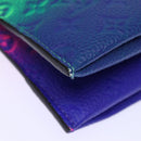 LOUIS VUITTON Monogram Illusion Trio Pouch NM Pouch Green Pink LV Auth 73911SM-8