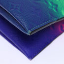 LOUIS VUITTON Monogram Illusion Trio Pouch NM Pouch Green Pink LV Auth 73911SM-15