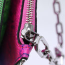 LOUIS VUITTON Monogram Illusion Trio Pouch NM Pouch Green Pink LV Auth 73911SM-10