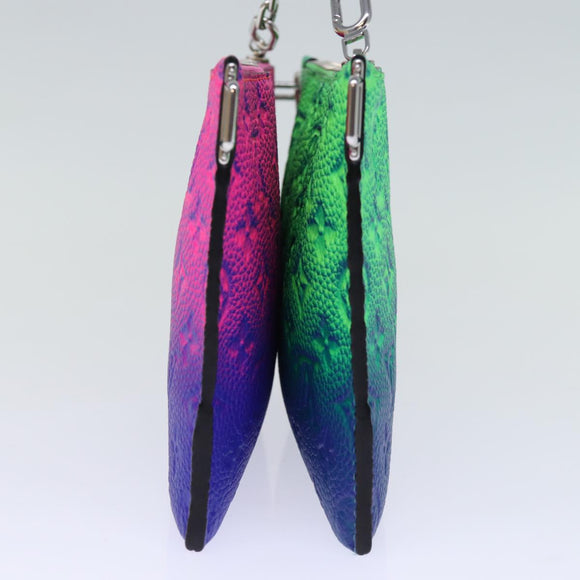 LOUIS VUITTON Monogram Illusion Trio Pouch NM Pouch Green Pink LV Auth 73911SM