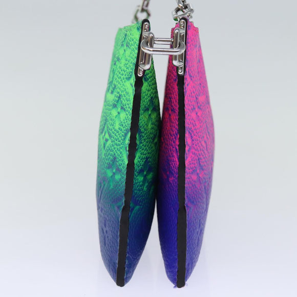 LOUIS VUITTON Monogram Illusion Trio Pouch NM Pouch Green Pink LV Auth 73911SM