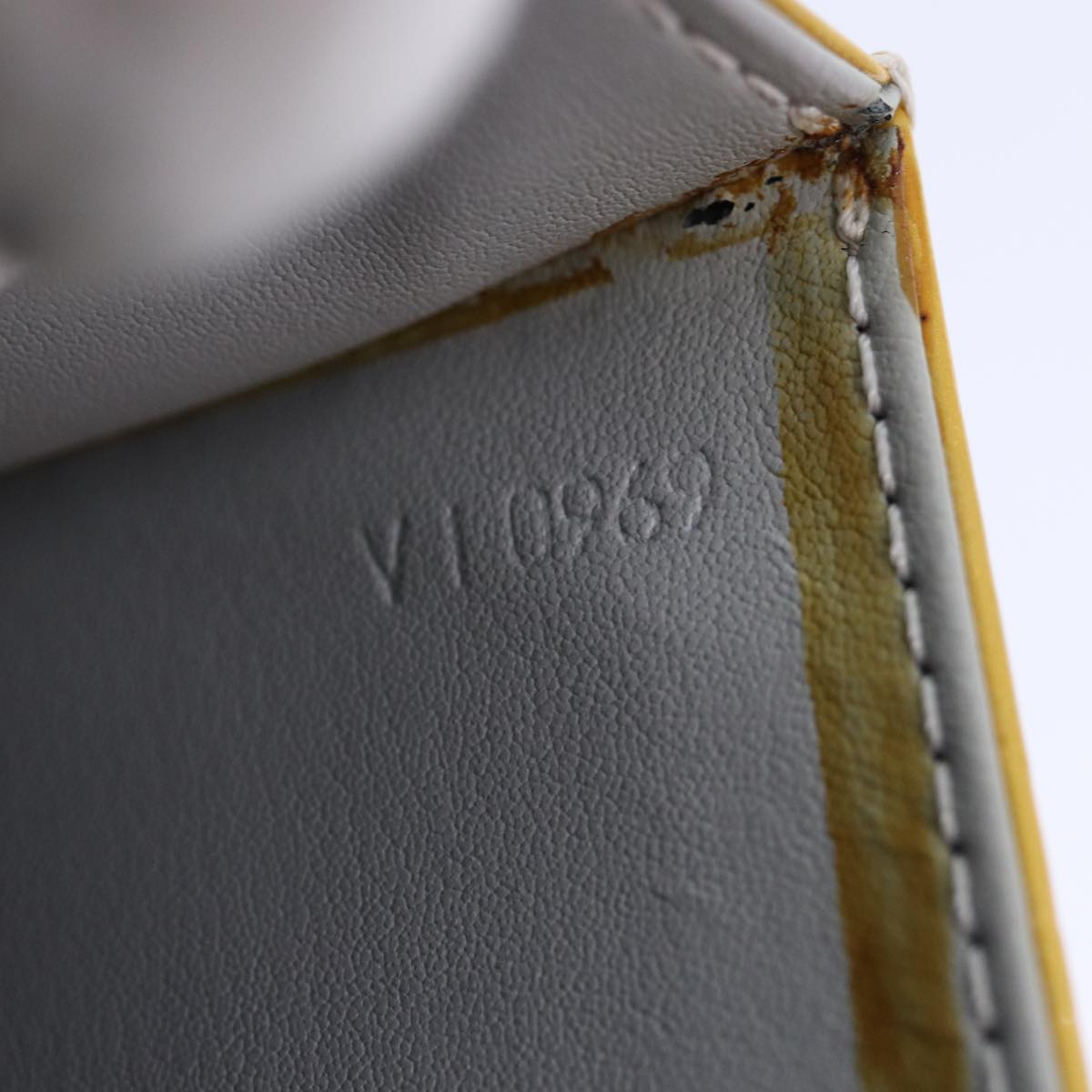 LOUIS VUITTON Monogram Vernis Spring Street Hand Bag Gris M91029 LV Auth 73919