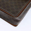 CELINE Macadam Canvas Shoulder Bag PVC Brown Auth 73945-9