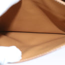 CELINE Macadam Canvas Shoulder Bag PVC Brown Auth 73945-18