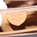 CELINE Macadam Canvas Shoulder Bag PVC Brown Auth 73945-12