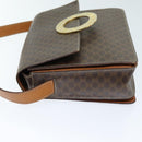 CELINE Macadam Canvas Shoulder Bag PVC Brown Auth 73945-3