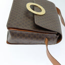 CELINE Macadam Canvas Shoulder Bag PVC Brown Auth 73945-4