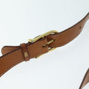 CELINE Macadam Canvas Shoulder Bag PVC Brown Auth 73945-8