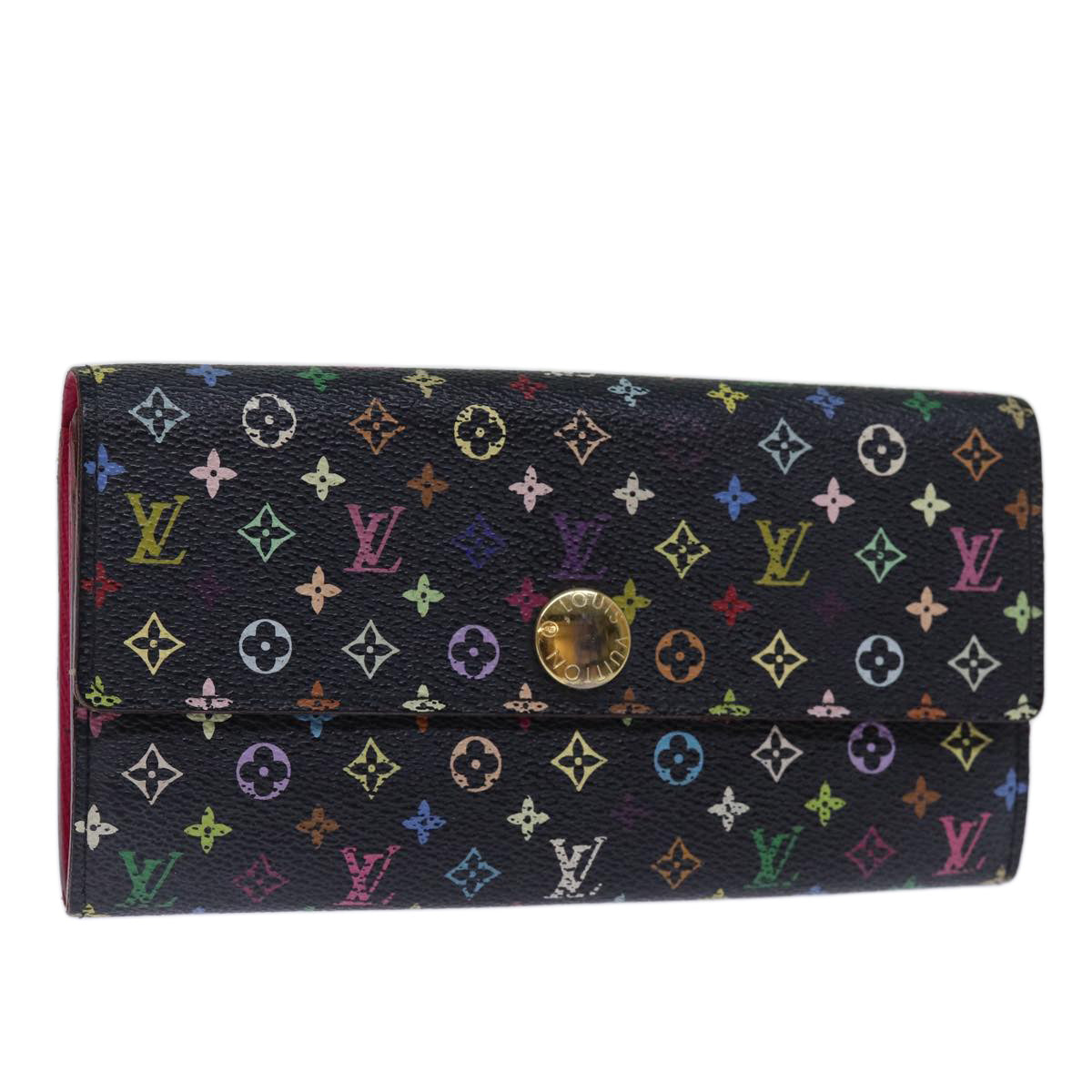 LOUIS VUITTON Monogram Multicolor PortefeuilleSarah Wallet M93747 Auth 73947