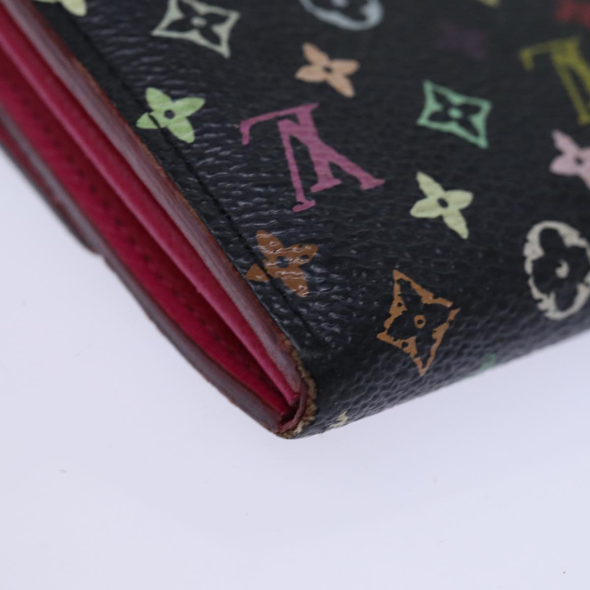 LOUIS VUITTON Monogram Multicolor PortefeuilleSarah Wallet M93747 Auth 73947