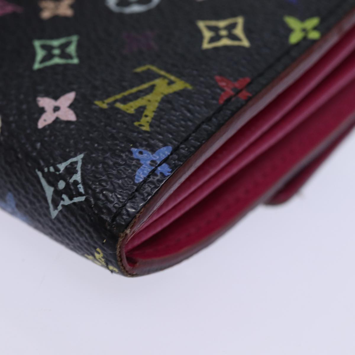 LOUIS VUITTON Monogram Multicolor PortefeuilleSarah Wallet M93747 Auth 73947