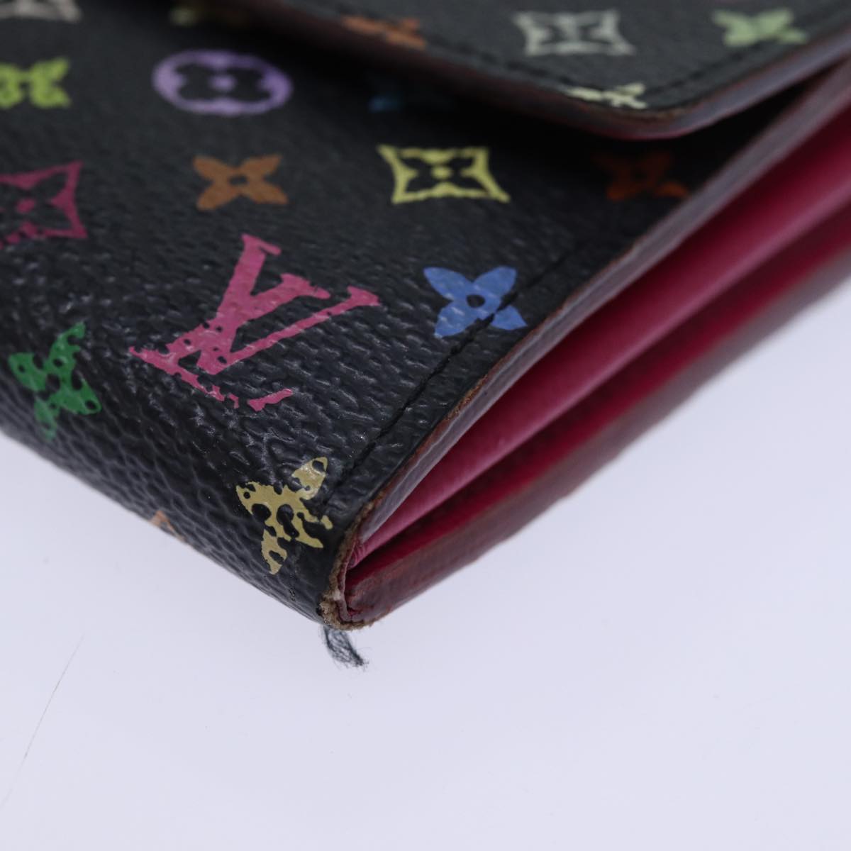 LOUIS VUITTON Monogram Multicolor PortefeuilleSarah Wallet M93747 Auth 73947