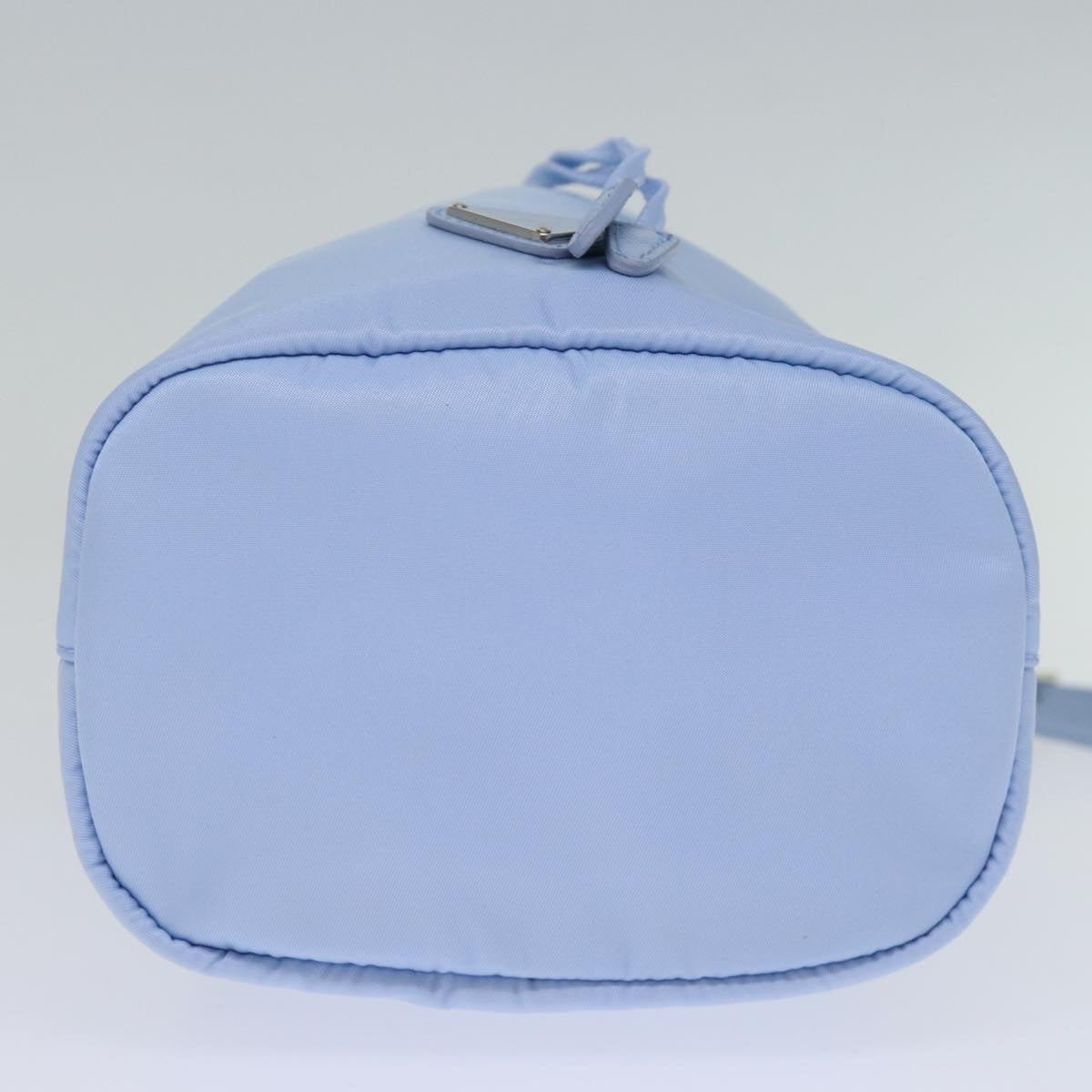 PRADA Drawstring Pouch Nylon Light Blue Auth 73977