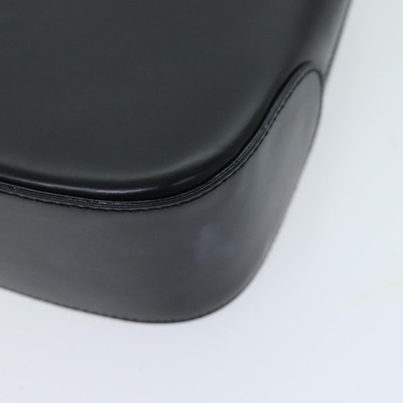 Salvatore Ferragamo Gancini Shoulder Bag patent Black Auth 73989