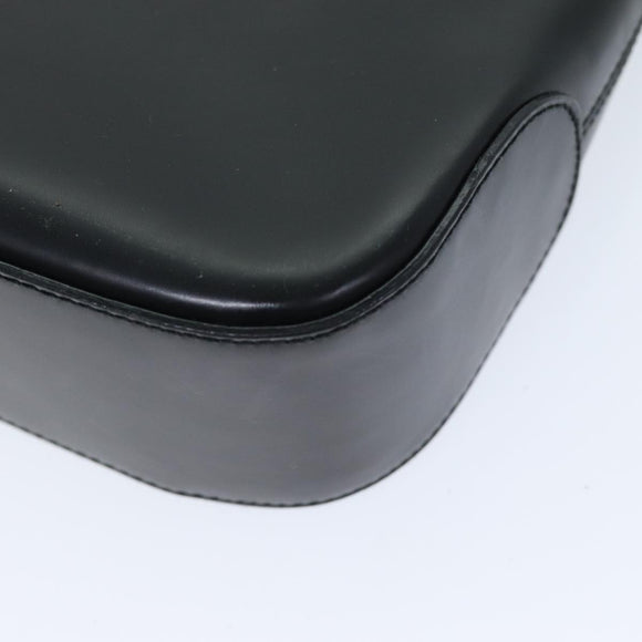 Salvatore Ferragamo Gancini Shoulder Bag patent Black Auth 73989