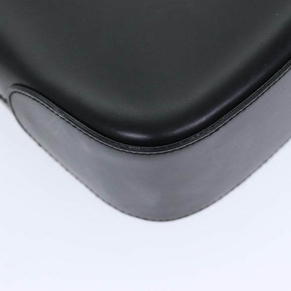 Salvatore Ferragamo Gancini Shoulder Bag patent Black Auth 73989