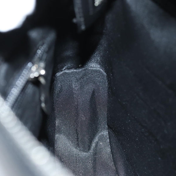 Salvatore Ferragamo Gancini Shoulder Bag patent Black Auth 73989