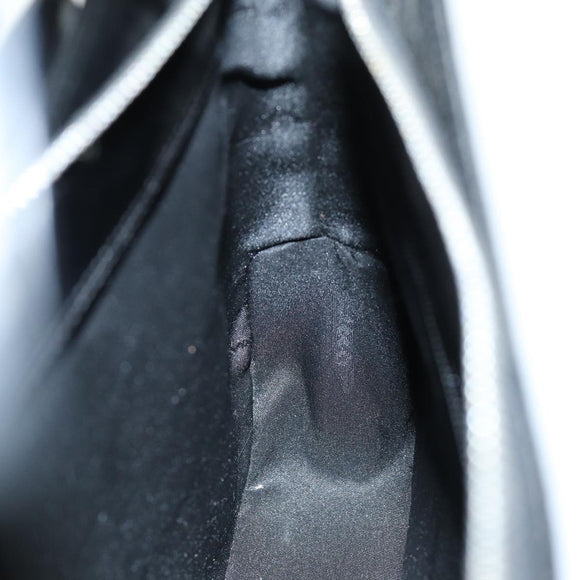 Salvatore Ferragamo Gancini Shoulder Bag patent Black Auth 73989