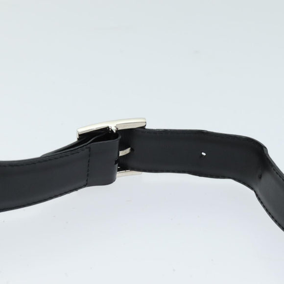 Salvatore Ferragamo Gancini Shoulder Bag patent Black Auth 73989