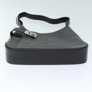 Salvatore Ferragamo Gancini Shoulder Bag patent Black Auth 73989-5