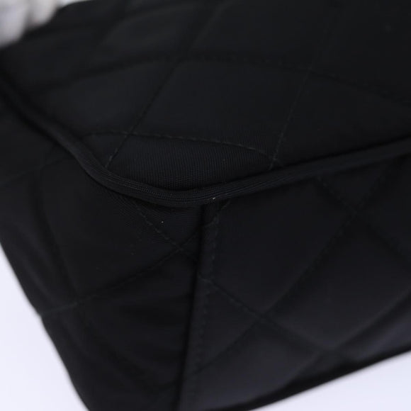 PRADA Chain Shoulder Bag Nylon 2way Black Auth 73993SAM