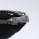 PRADA Chain Shoulder Bag Nylon 2way Black Auth 73993SAM-8