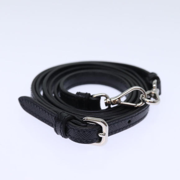 PRADA Chain Shoulder Bag Nylon 2way Black Auth 73993SAM