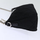 PRADA Chain Shoulder Bag Nylon 2way Black Auth 73993SAM-3