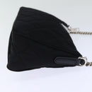 PRADA Chain Shoulder Bag Nylon 2way Black Auth 73993SAM-4