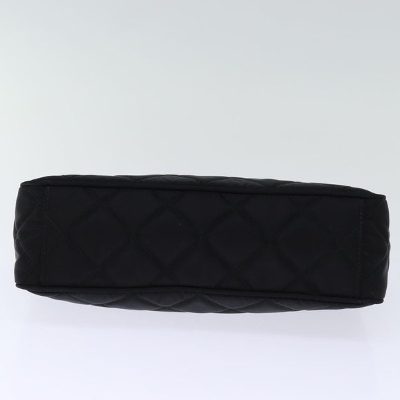 PRADA Chain Shoulder Bag Nylon 2way Black Auth 73993AM