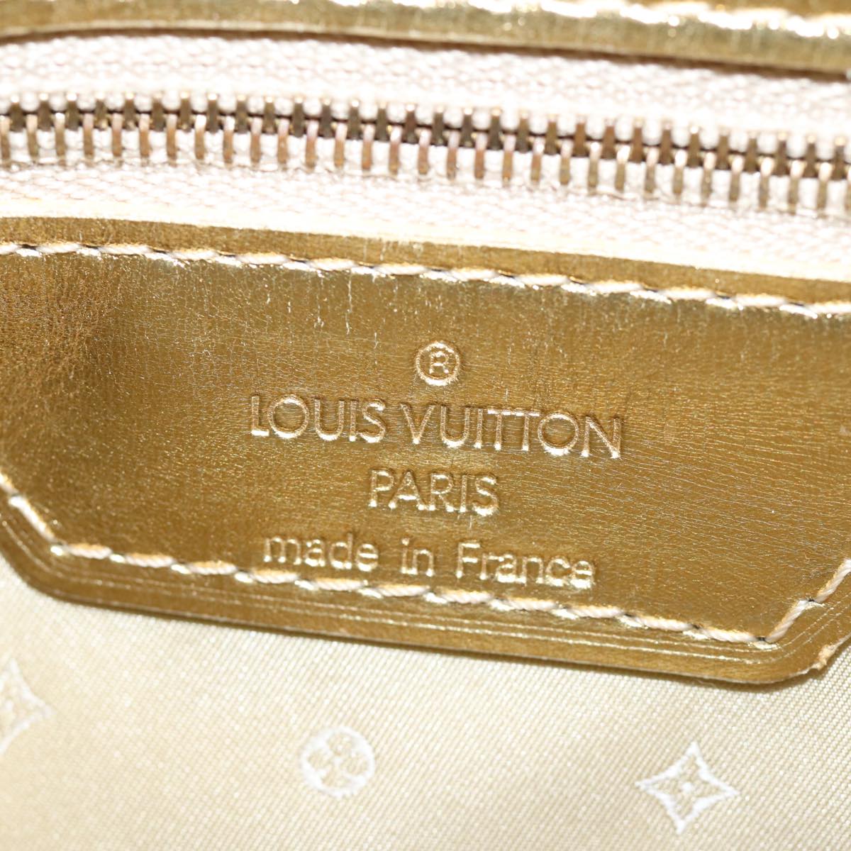 LOUIS VUITTON Suhari Lockit PM Hand Bag Leather Gold All M95433 LV Auth 74004