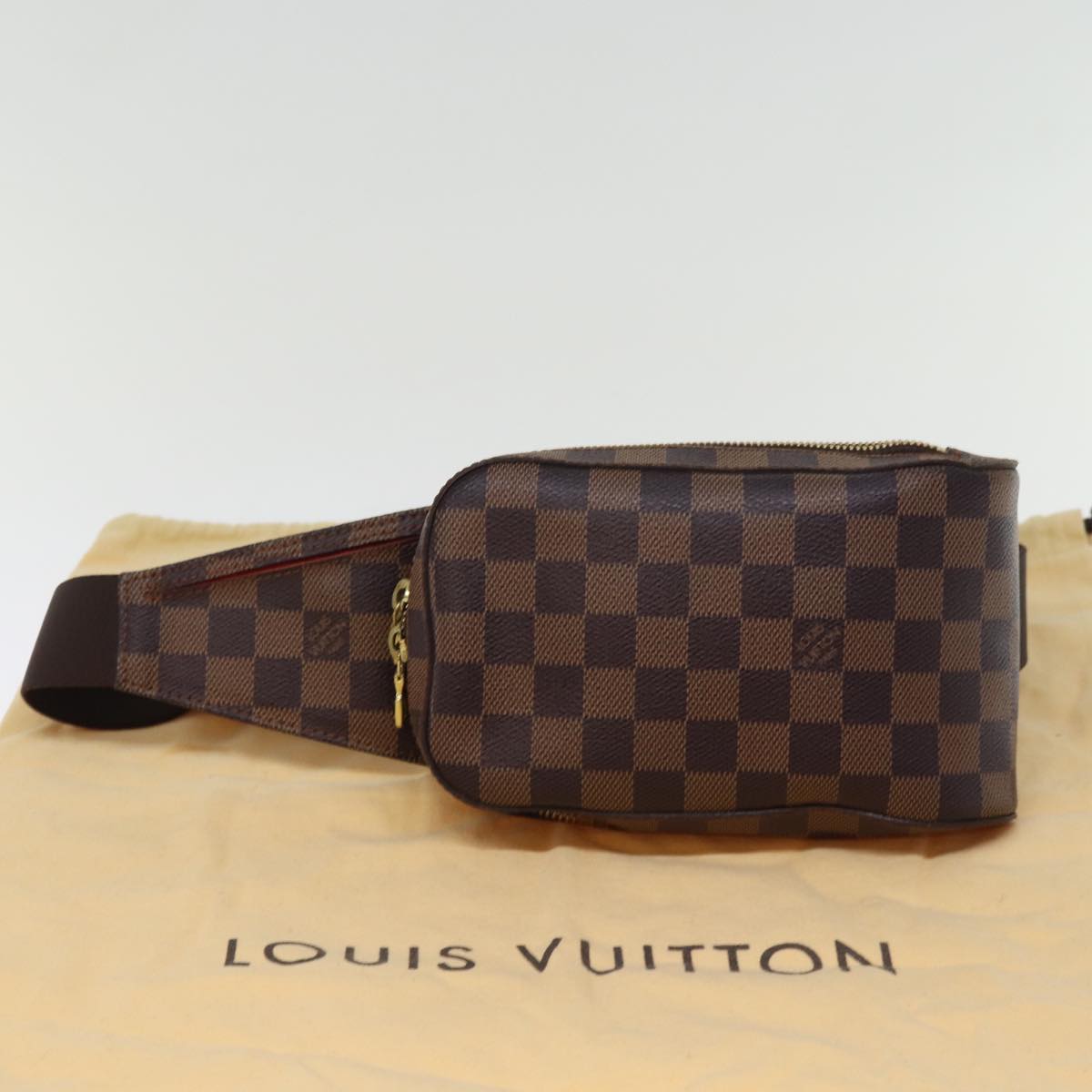 LOUIS VUITTON Damier Ebene Geronimos Shoulder Bag N51994 LV Auth 74020