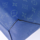 LOUIS VUITTON Taigalama Weekend Tote NM Tote Bag 2way Blue M31010 LV Auth 74022SM-17