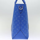 LOUIS VUITTON Taigalama Weekend Tote NM Tote Bag 2way Blue M31010 LV Auth 74022SM-3