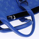 LOUIS VUITTON Taigalama Weekend Tote NM Tote Bag 2way Blue M31010 LV Auth 74022SM-7