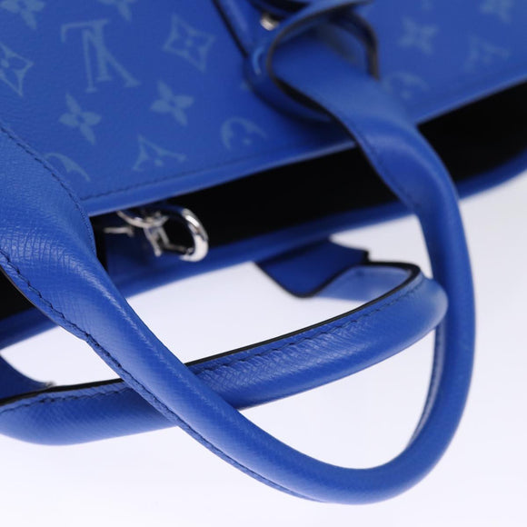 LOUIS VUITTON Taigalama Weekend Tote NM Tote Bag 2way Blue M31010 LV Auth 74022SM