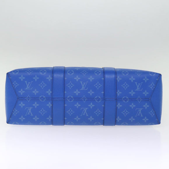 LOUIS VUITTON Taigalama Weekend Tote NM Tote Bag 2way Blue M31010 LV Auth 74022SM