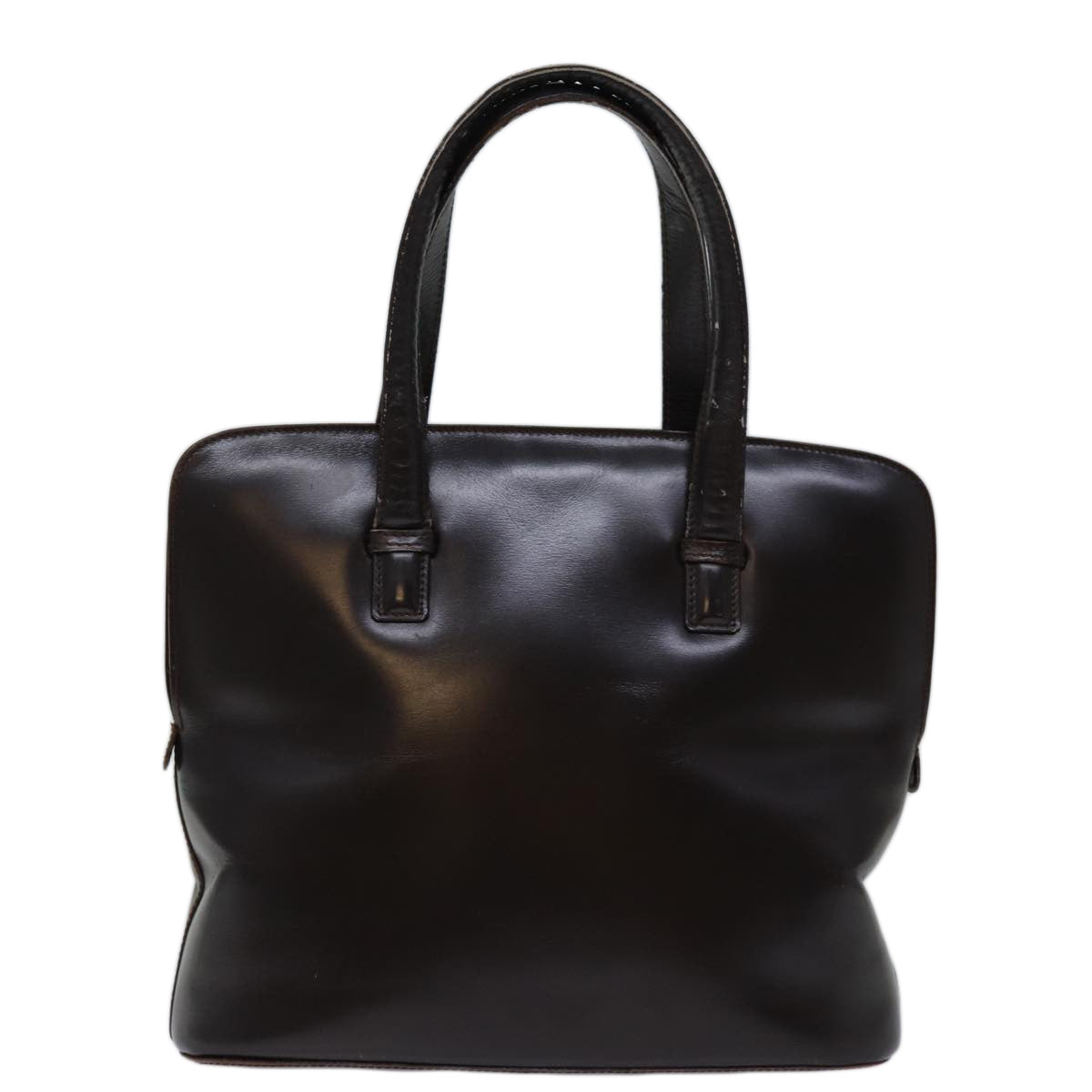 LOEWE Hand Bag Leather Brown Auth 74028 - 0