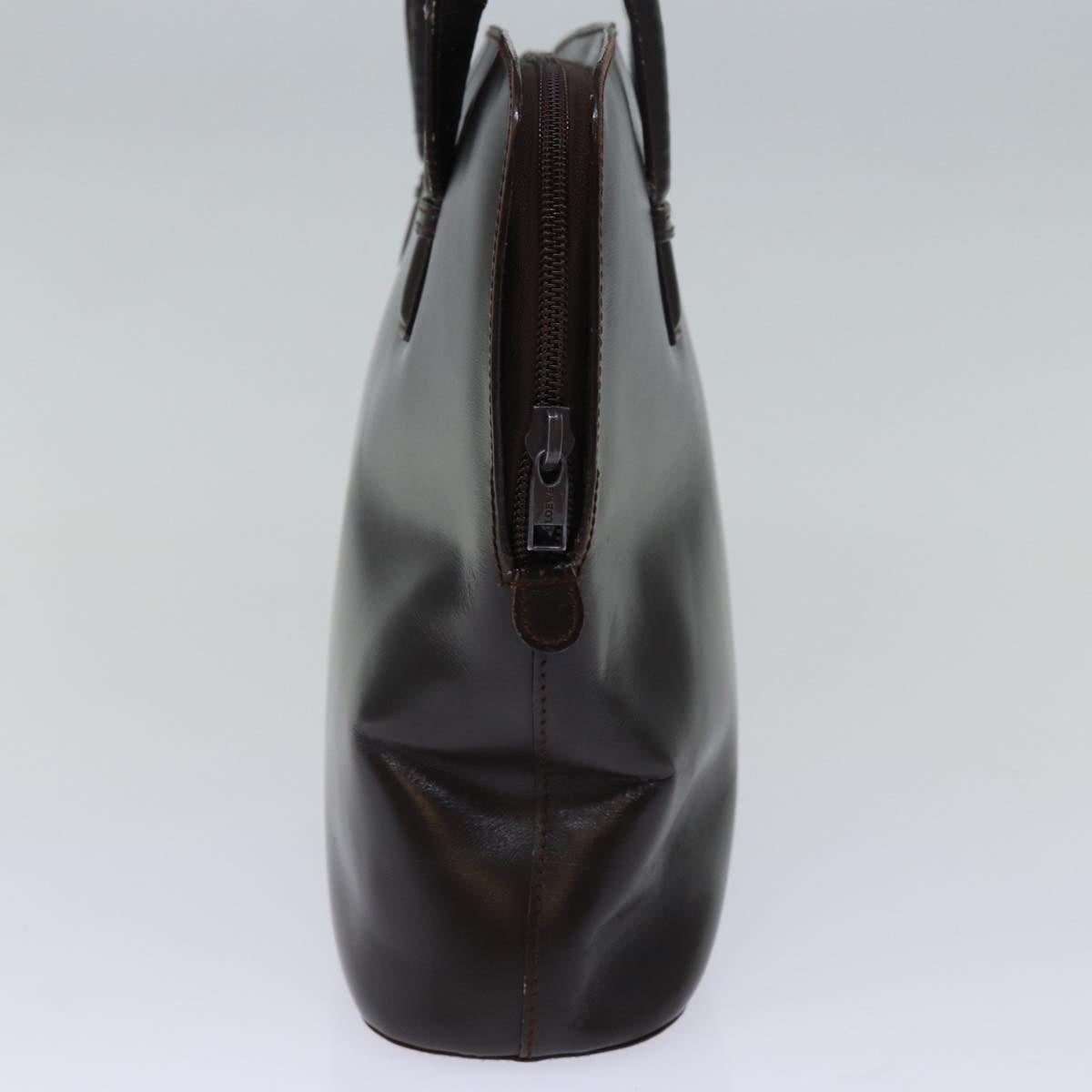 LOEWE Hand Bag Leather Brown Auth 74028